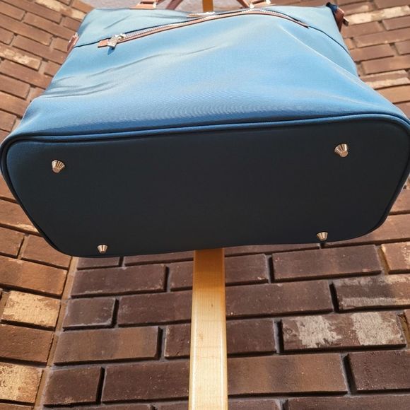 DVF Diane Von Furstenberg padded nylon large weekend tote luggage bag with strap - Picture 7 of 12